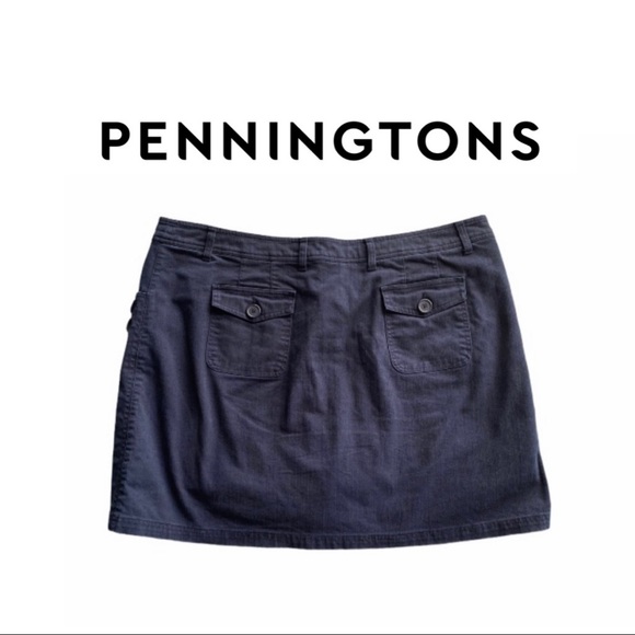 PENNINGTONS MINI SKIRT W/BUILT IN SHORTS SZ 22 - Picture 1 of 13